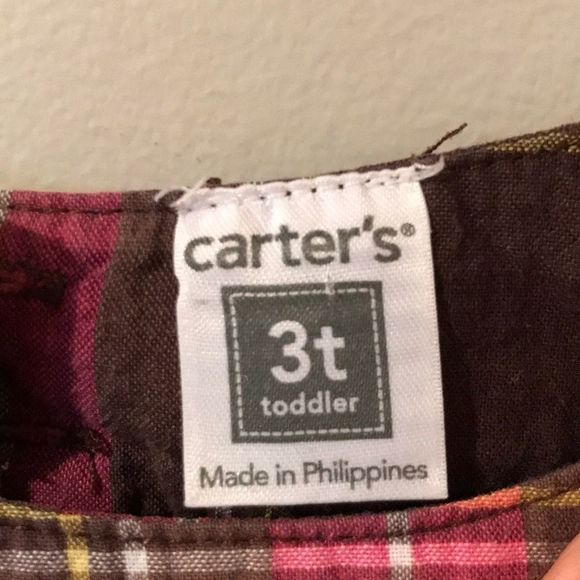 🌺 CARTER’S Plaid Flower Decal Tunic - Picture 5 of 5